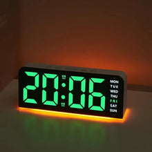 LED Digital Alarm Clock with Dual Alarms, Temperature Display, Mood Light & Adjustable Brightness – USB & Battery Powered Bedside Clock
