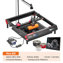 AlgoLaser Alpha MK2 Diode Laser Engraver 400*410mm Working Area,3.5inch Smart Screen with AOS,Ultra-powerful 20W Laser Module