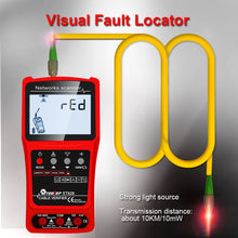 ET628 3in1 Network Cable Tester Visual Fault Locator Digital LCD Analog Search POE Test Cable Pairing Length Wiremap Check Multimeter