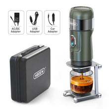 HiBREW H4B Wireless Electric Portable Espresso Coffee Machine & Storage Bag & Foldable Holder for Car & Home Camping Coffee Maker Fit Nespresso Dolce