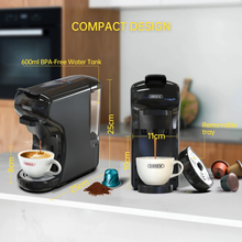 HiBREW H1A Coffee Machine 1450W 19 Bar 4in1 Hot & Cold Multiple Capsule Espresso Cafetera Pod Coffee Maker