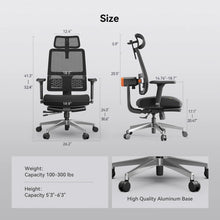NEWTRAL MagicH-BPro Ergonomic Chair with Footrest, Auto-Following Backrest Headrest, Adaptive Lower Back Support, Adjustable Armrest, 4 Positions to Lock