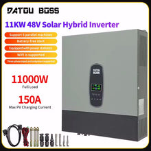 DATOUBOSS 11kW Hybrid Solar Inverter 48V On Grid Support Parallel Integration into Power Supply Battery-Free Operation 150A MPPT