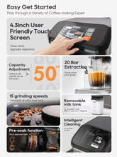 HiBREW H16 Fully Automatic Espresso Machine Cappuccino With Grinder