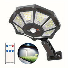 168 LED Solar Outdoor Wall Light with Motion Sensor – Waterproof Security Lighting for Garden, Garage, and Exterior Walls