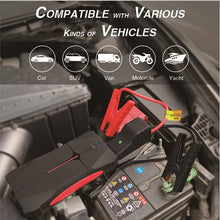 TUERBB J01 Portable Car Emergency Jump Starter Powerbank 13800mAh 51.05wh Peak Current 1200A with LED Flashlight Waterproof