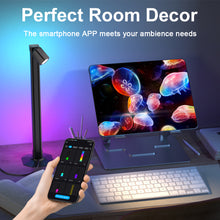 Smart Desktop 2 In 1 Reading Lamp Ambient Light With 3 Color Temperatures Stepless Dimming APP Control Sync With Music