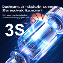TUERBB T-AP01 Cordless Inflatable Pump 150psi Mini Portable Car Air Pump Emergency Power Bank 18000mAh with HD Display