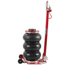 Mudiro Air Jack 3 Ton/6600 lbs / 5 Ton/11000 lbs Air Bag Jack with Six Steel Pipes 15.75 inch/400 mm / 18.5 inch/470 mm Lift up Fast Lifting Pneumatic Jack with Adjustable Long Handle for Cars Garages Repair