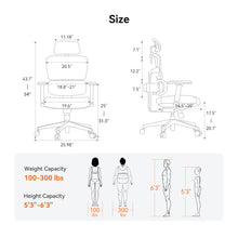 Newtral NT001 Ergonomic Office Chair with Auto-following Lumbar Support Adjustable Armrest Headrest