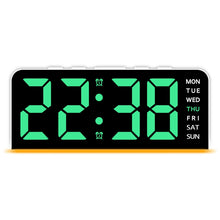 LED Digital Alarm Clock with Dual Alarms, Temperature Display, Mood Light & Adjustable Brightness – USB & Battery Powered Bedside Clock
