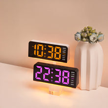 LED Digital Alarm Clock with Dual Alarms, Temperature Display, Mood Light & Adjustable Brightness – USB & Battery Powered Bedside Clock
