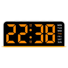 LED Digital Alarm Clock with Dual Alarms, Temperature Display, Mood Light & Adjustable Brightness – USB & Battery Powered Bedside Clock