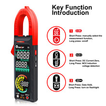 2025 NEW TOOLTOP X6 Digital Clamp Meter 400A High Precision AC Current Measure with Live Wire Recognition NCV Induction Detection Dual VA Color Screen