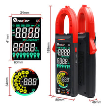 2025 NEW TOOLTOP X6 Digital Clamp Meter 400A High Precision AC Current Measure with Live Wire Recognition NCV Induction Detection Dual VA Color Screen