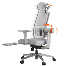 NEWTRAL MagicH-BPro Ergonomic Chair with Footrest, Auto-Following Backrest Headrest, Adaptive Lower Back Support, Adjustable Armrest, 4 Positions to Lock