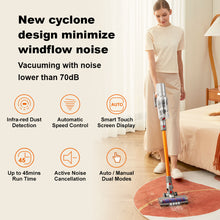 Liectroux i10 Cordless Handheld Stick Vacuum Cleaner, Smart Dust Sensing, Auto Boost,27Kpa Ultra Powerful Suction, 6-cell 2200mAh Detachable Battery, 45Mins Long Run Time