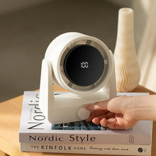 100-Speed Digital Display Desktop USB Fan – High-Power Air Circulator with Adjustable Angle and Punch-Free Wall-Mounted