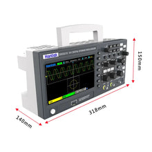 Hantek 2D15 Digital Oscilloscope 2 Channels 100Mhz/150Mhz Storage USB Osciloscopio Portable Multimeter Tester