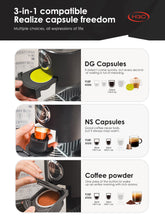 HiBREW H3C Coffee Machine 3-in-1 Capsule Freedom with 7-Level Temperature Control,20-Bar Pressure
