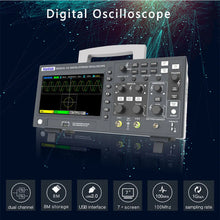 Hantek 2D15 Digital Oscilloscope 2 Channels 100Mhz/150Mhz Storage USB Osciloscopio Portable Multimeter Tester