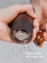 HiBREW G4B Manual Coffee Grinder Portable High Quality Hand Grinder Mill Aluminium With Visual Bean Storage