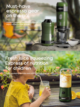 HiBREW G2 3in1 Coffee Grinder, 2000mAh Double Cup, Fruit Mixers Juicers Blender Ice Crusher, for Camping