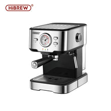 HiBREW H5 1050W Coffee Maker 20 Bar Semi-Auto Cappuccino Espresso Coffee Machine 1.5L Capacity With Temperature Display