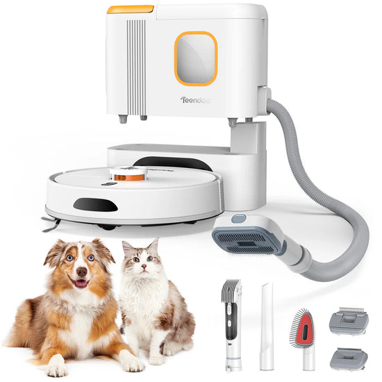 Teendow D20S MAX+ Robot Vacuum and Mop 6000Pa Robot Vacuum Mop Cleans Pet Hair PreciSense LiDAR Navigation App and Voice Control