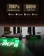 Proscenic P20 OnePass Cordless Vacuum Cleaner- 70KPa Suction, 180° Bendable Tube, 680W Brushless Motor, 70Min Runtime Wet Dry Hard Floor for Pet Hair