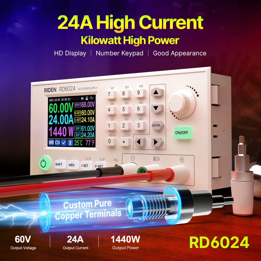 RIDEN RD6024 60V 24A DC to DC Adjustable Regulated Step Down