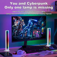 2PCS RGB LED Desktop Floor Lamp Light Bars Bluetooth APP Control Music Night Light Rhythm Atmosphere Lights for Gaming TV Room Decoration Lamp