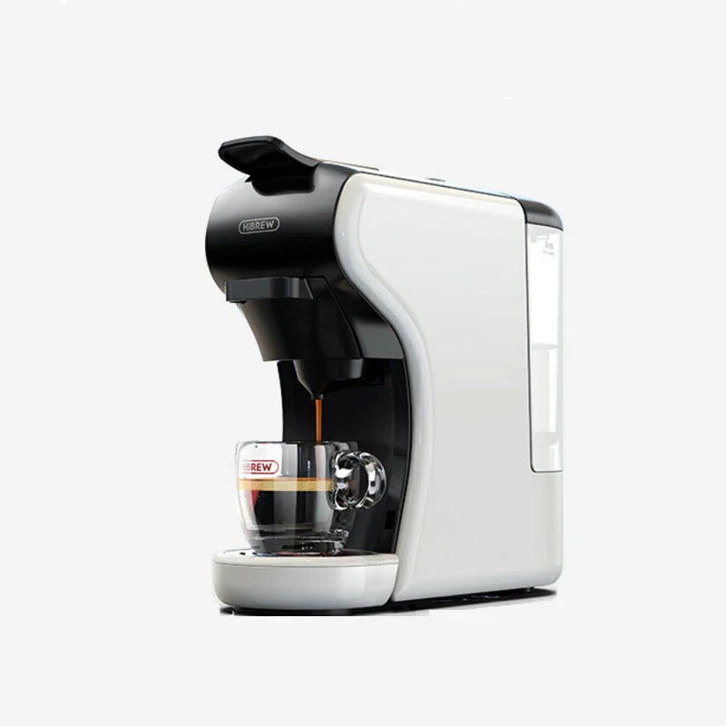 HiBREW H1A kávéfőző, 1450 W, 19 bar, 4 az 1-ben, hideg és meleg kávé, több kapszulás eszpresszó, kávéfőző kapszulákkal