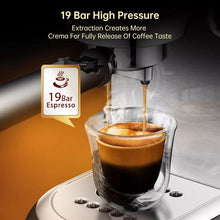 HiBREW H11 Semi Automatic Espresso Machine 1450W 1.1L 19Bar High Extraction 25s Rapid Heating Single/Double Cup Coffee Maker EU