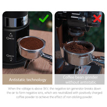 HiBREW G3A Coffee Grinder With 40mm Conical Burr Air Blower 31-gear Scale Memory & Antistatic Function Manual & Automatic Visual Bean Storage