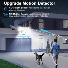 328 LED 3-Head Motion Sensor Outdoor Solar Light With 3 Modes IP65 Waterproof Remote Control