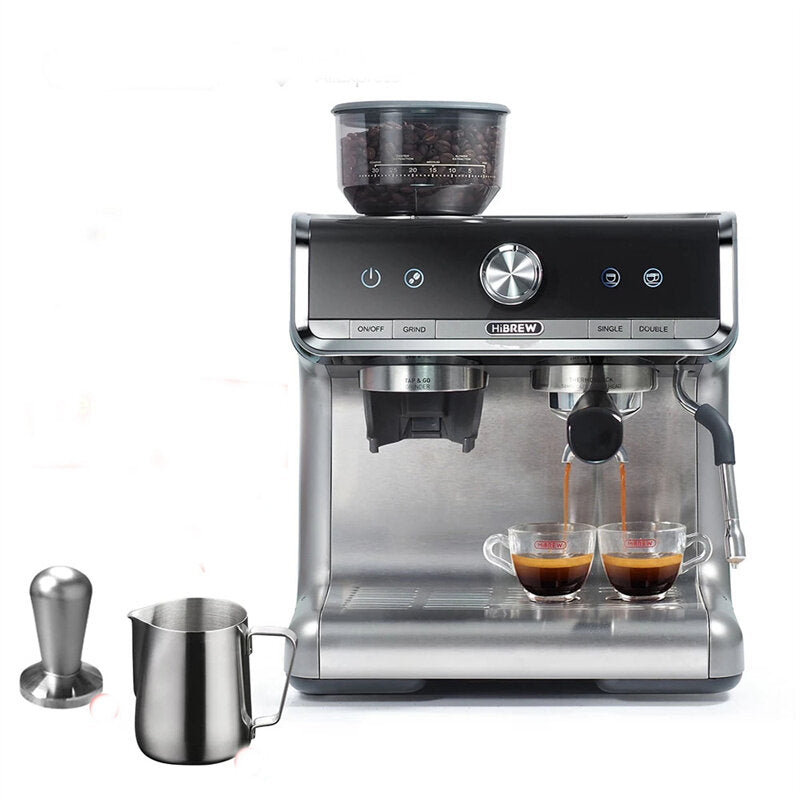HiBREW H7 Barista Pro 19Bar kávébabból eszpresszóba, kávézói szintű kávéfőző
