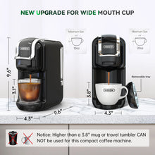 HiBREW H2B 19Bar 5 in 1 Multiple Capsule Coffee Machine Hot/Cold DG Cappuccino Nes Small Capsule ESE Pod Ground Coffee Cafeteria
