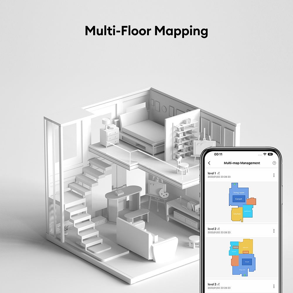 Ultenic MC1: Revolucionarni robotski sesalnik, ki čisti in čisti namesto vas! 7 Robotski sesalnik Ultenic MC1 med čiščenjem