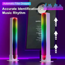 2PCS RGB LED Desktop Floor Lamp Light Bars Bluetooth APP Control Music Night Light Rhythm Atmosphere Lights for Gaming TV Room Decoration Lamp