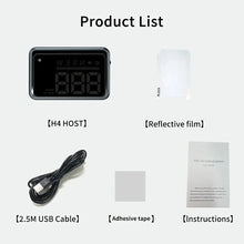 Car HUD Head-up Display GPS Multi-function Speedometer HD Instrument Display Over-speed Warning for All Vehicle