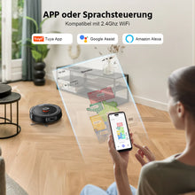 Teendow D10S MAX 2-in-1 Robot Vacuum & Mop,4500Pa Suction,Auto-Empty Station,Smart Mapping,Alexa & Google Assistant Compatible