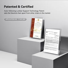 NEWTRAL NT002 Ergonomic Office Chair with Footrest High Back Desk Chair with Unique Adjustable Lumbar Support Backrest Seat Depth Adjustment Tilt Function 4D Armrest Recliner Chair for Home Office