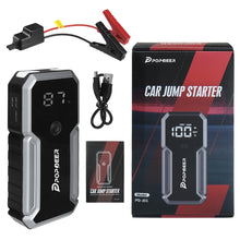 POPDEER PD-J01 20000mAh 2500A Car Jump Starter 12V Dual USB Output LCD Display For 8.0 Gas/6.0L Diesel