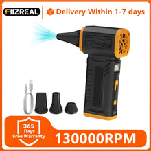 Fiizreal M-BFJ001 130000 RPM Turbo Violent Fan, 10-Speed with Display, Fast Charging for Home/Car/Outdoor Cleaning