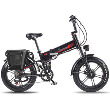 RANDRIDE YX20M-2 Electric Bike 48V 20AH 500W*2 (Peak 1000W*2) Dual Motor Recommended Top Speed 25KM/H 20inch Tire 50-60KM Max Mileage 180KG Max Load Electric Bicycle