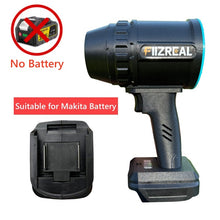 Fiizreal F-64 Portable High-Power Ducted Fan – 64mm Brushless Motor, 1800g+ Wind Force, Compatible with Milwaukee/DEWALT/Makita Batteries, Variable Speed Trigger