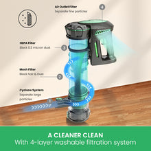 Vactidy Blitz V8 Cordless Vacuum Cleaner with Detachable Battery, 20KPa Suction Hardwood Floor Vacuum Up to 45min Runtime, 6-in-1 Lightweight Vacuum