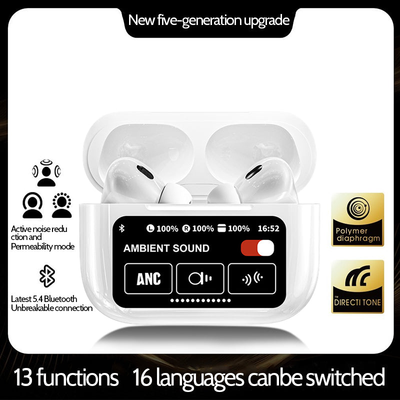 Kijelző a dokkolón - A9 Pro Bluetooth fülhallgató 7 Kijelző a dokkolón - A9 Pro Bluetooth fülhallgató 5