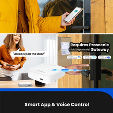 Proscenic L40 Smart Door Bluetooth Lock Fingerprint/APP Password Key IC Card Unlock Intelligent Anti-theft Door Lock IP54 Home Lock Work with Alexa Google Assistant